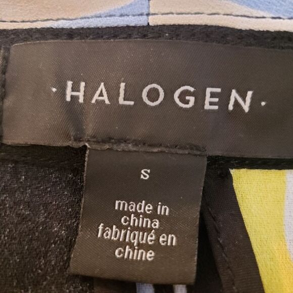 Halogen Lucinda Striped Belted Blazer Sz S - Picture 6 of 8